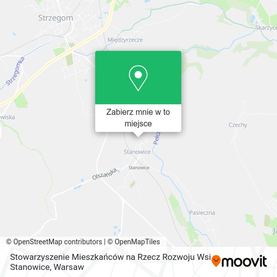 Mapa Stowarzyszenie Mieszkańców na Rzecz Rozwoju Wsi Stanowice