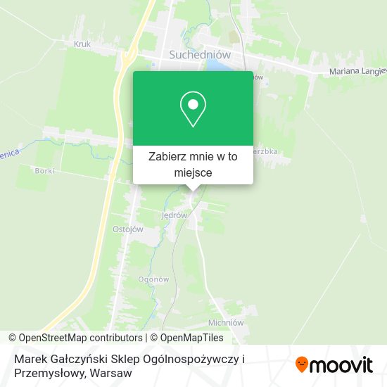 Mapa Marek Gałczyński Sklep Ogólnospożywczy i Przemysłowy