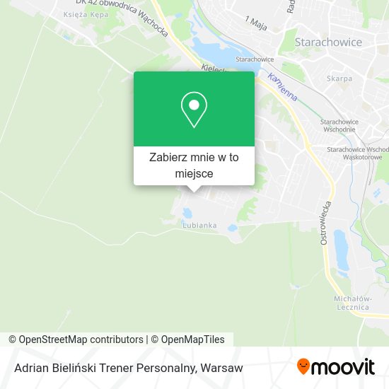 Mapa Adrian Bieliński Trener Personalny