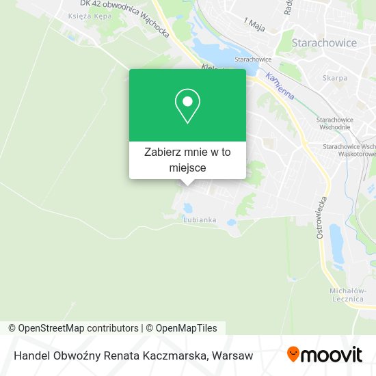 Mapa Handel Obwoźny Renata Kaczmarska