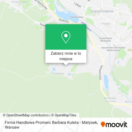 Mapa Firma Handlowa Promerc Barbara Kuleta - Matysek