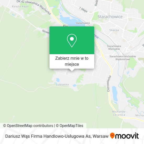 Mapa Dariusz Wąs Firma Handlowo-Usługowa As