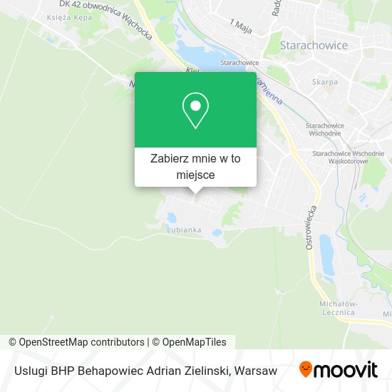 Mapa Uslugi BHP Behapowiec Adrian Zielinski