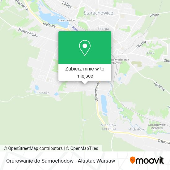 Mapa Orurowanie do Samochodow - Alustar