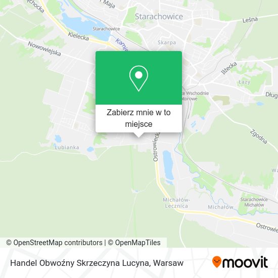 Mapa Handel Obwoźny Skrzeczyna Lucyna