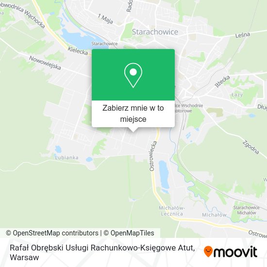 Mapa Rafał Obrębski Usługi Rachunkowo-Księgowe Atut