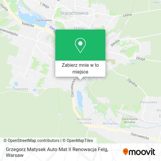 Mapa Grzegorz Matysek Auto Mat II Renowacja Felg