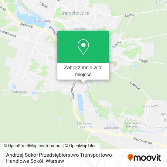 Mapa Andrzej Sokół Przedsiębiorstwo Transportowo-Handlowe Sokół