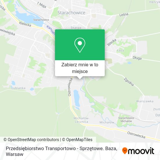 Mapa Przedsiębiorstwo Transportowo - Sprzętowe. Baza