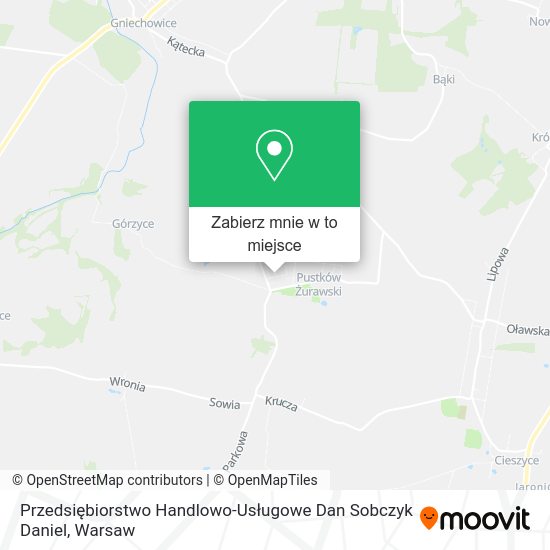 Mapa Przedsiębiorstwo Handlowo-Usługowe Dan Sobczyk Daniel