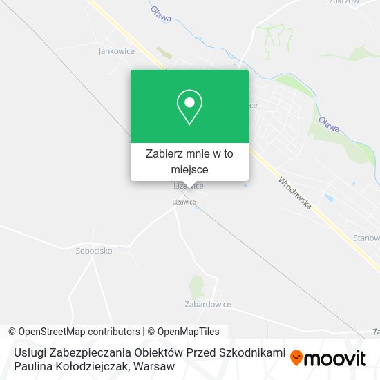 Mapa Usługi Zabezpieczania Obiektów Przed Szkodnikami Paulina Kołodziejczak