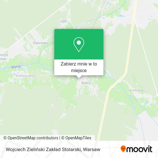 Mapa Wojciech Zieliński Zakład Stolarski