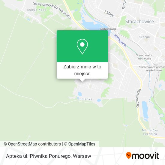 Mapa Apteka ul. Piwnika Ponurego