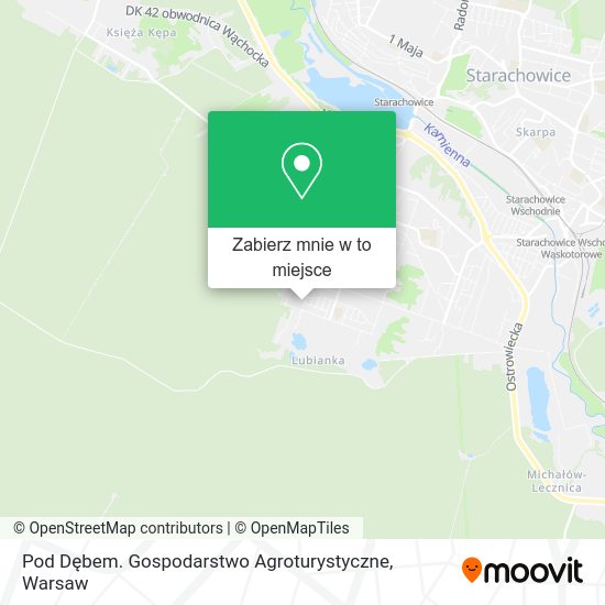 Mapa Pod Dębem. Gospodarstwo Agroturystyczne