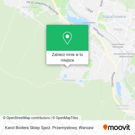 Mapa Karol Bodera Sklep Spoż. Przemysłowy