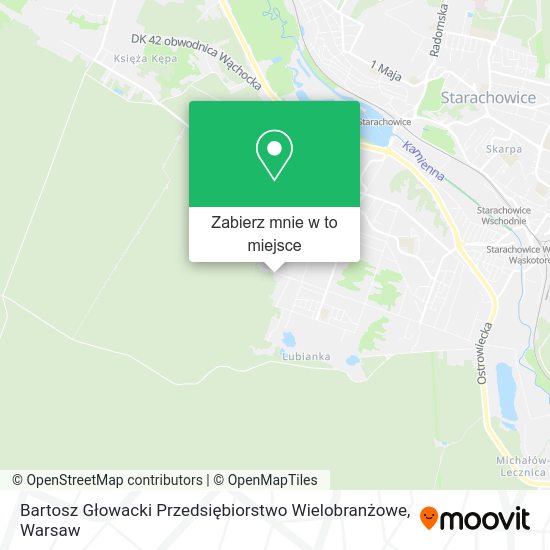 Mapa Bartosz Głowacki Przedsiębiorstwo Wielobranżowe