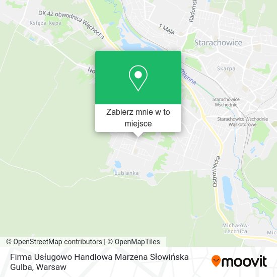 Mapa Firma Usługowo Handlowa Marzena Słowińska Gulba