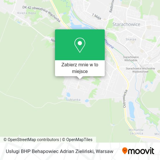 Mapa Usługi BHP Behapowiec Adrian Zieliński