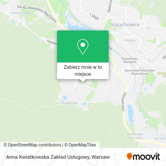 Mapa Anna Kwiatkowska Zakład Usługowy