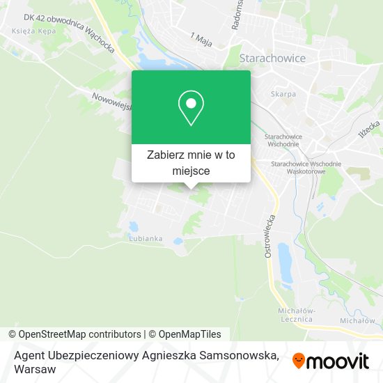 Mapa Agent Ubezpieczeniowy Agnieszka Samsonowska