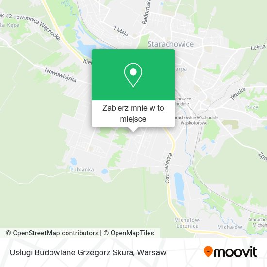 Mapa Usługi Budowlane Grzegorz Skura