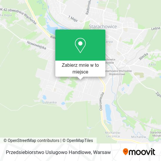 Mapa Przedsiebiorstwo Uslugowo Handlowe