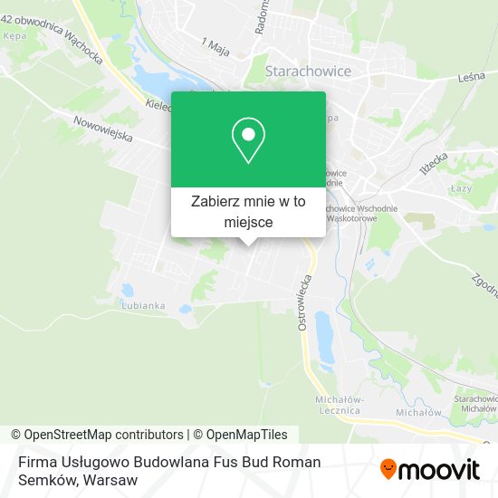 Mapa Firma Usługowo Budowlana Fus Bud Roman Semków