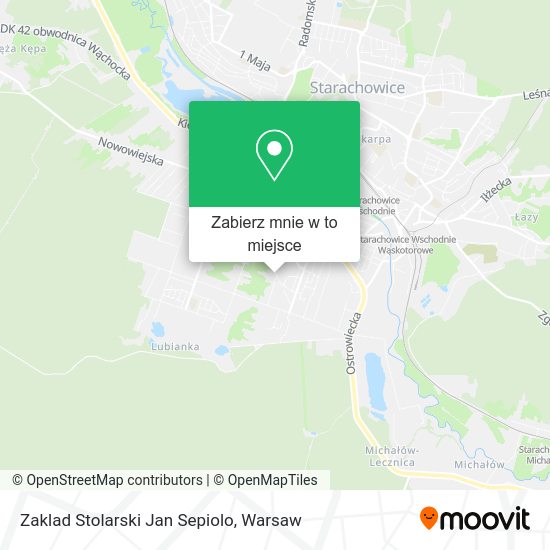 Mapa Zaklad Stolarski Jan Sepiolo