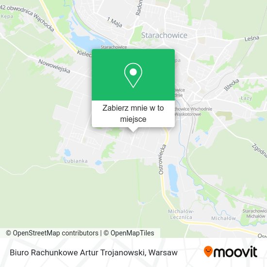 Mapa Biuro Rachunkowe Artur Trojanowski