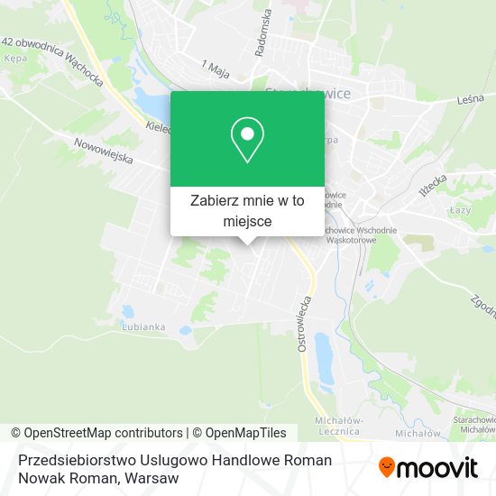 Mapa Przedsiebiorstwo Uslugowo Handlowe Roman Nowak Roman