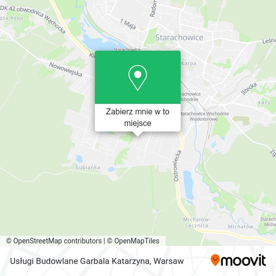 Mapa Usługi Budowlane Garbala Katarzyna