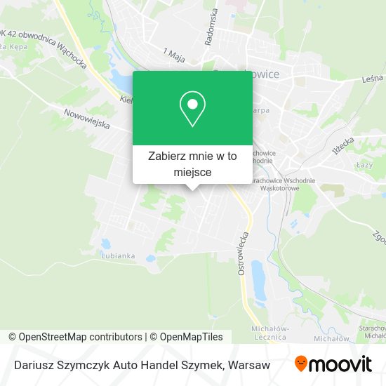 Mapa Dariusz Szymczyk Auto Handel Szymek