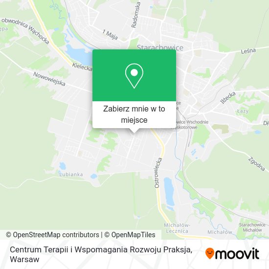 Mapa Centrum Terapii i Wspomagania Rozwoju Praksja