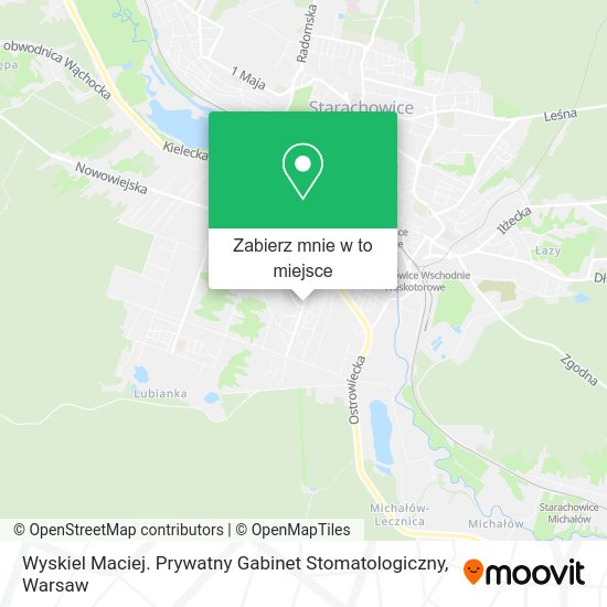 Mapa Wyskiel Maciej. Prywatny Gabinet Stomatologiczny