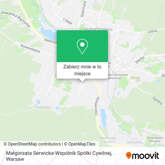 Mapa Małgorzata Serwicka-Wspólnik Spółki Cywilnej