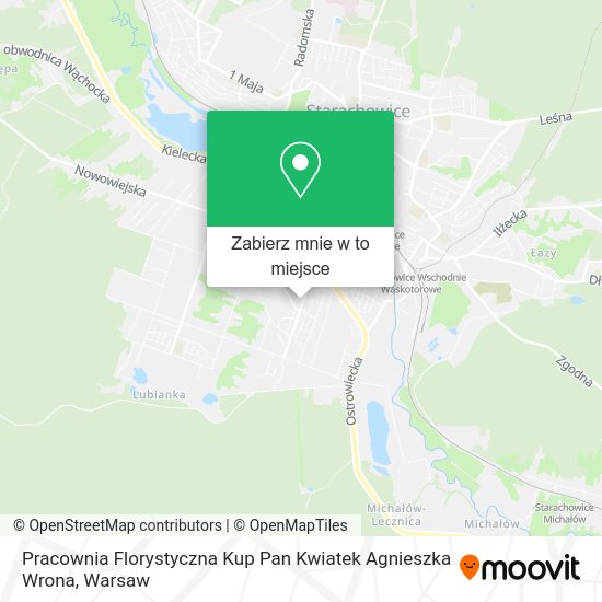 Mapa Pracownia Florystyczna Kup Pan Kwiatek Agnieszka Wrona