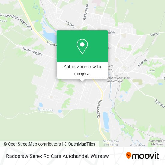 Mapa Radosław Serek Rd Cars Autohandel