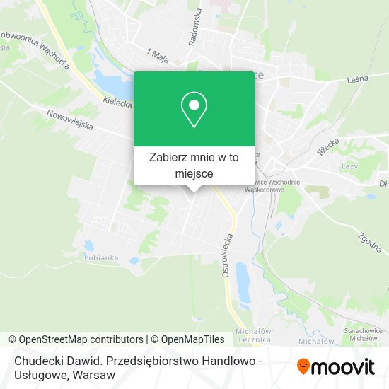 Mapa Chudecki Dawid. Przedsiębiorstwo Handlowo - Usługowe