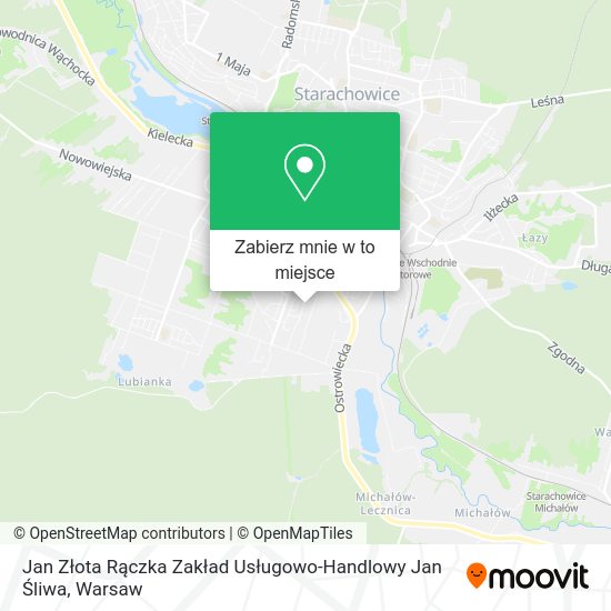 Mapa Jan Złota Rączka Zakład Usługowo-Handlowy Jan Śliwa