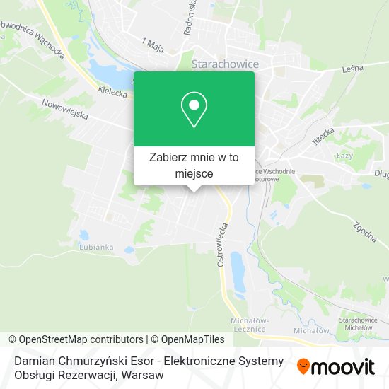 Mapa Damian Chmurzyński Esor - Elektroniczne Systemy Obsługi Rezerwacji