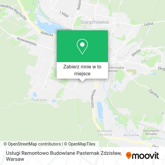 Mapa Usługi Remontowo Budowlane Pasternak Zdzisław