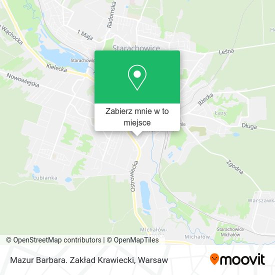 Mapa Mazur Barbara. Zakład Krawiecki