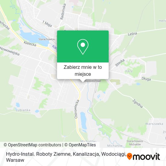 Mapa Hydro-Instal. Roboty Ziemne, Kanalizacja, Wodociągi