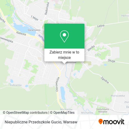 Mapa Niepubliczne Przedszkole Gucio