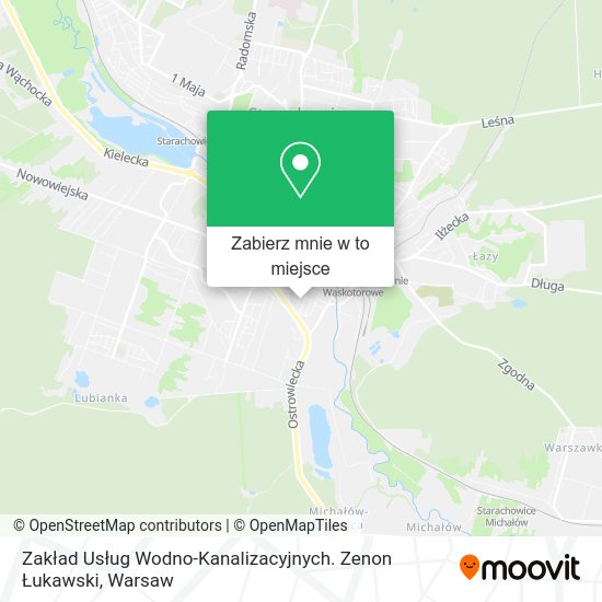 Mapa Zakład Usług Wodno-Kanalizacyjnych. Zenon Łukawski