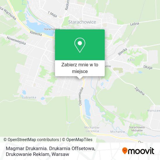 Mapa Magmar Drukarnia. Drukarnia Offsetowa, Drukowanie Reklam