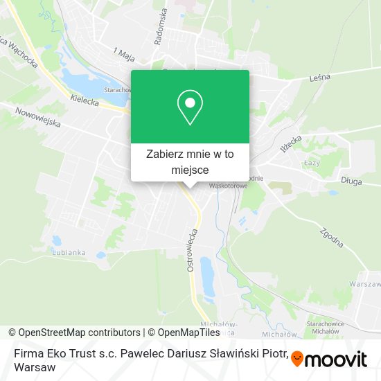 Mapa Firma Eko Trust s.c. Pawelec Dariusz Sławiński Piotr