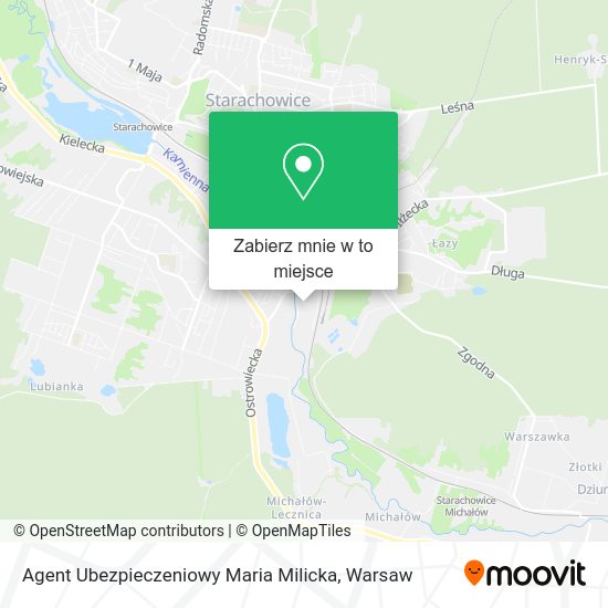 Mapa Agent Ubezpieczeniowy Maria Milicka