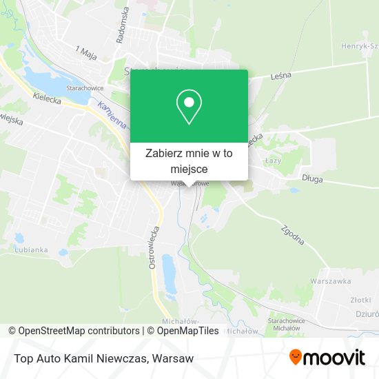 Mapa Top Auto Kamil Niewczas