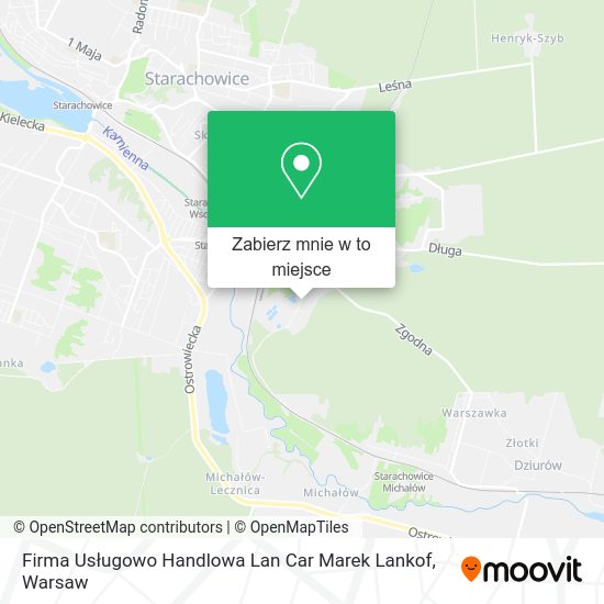 Mapa Firma Usługowo Handlowa Lan Car Marek Lankof